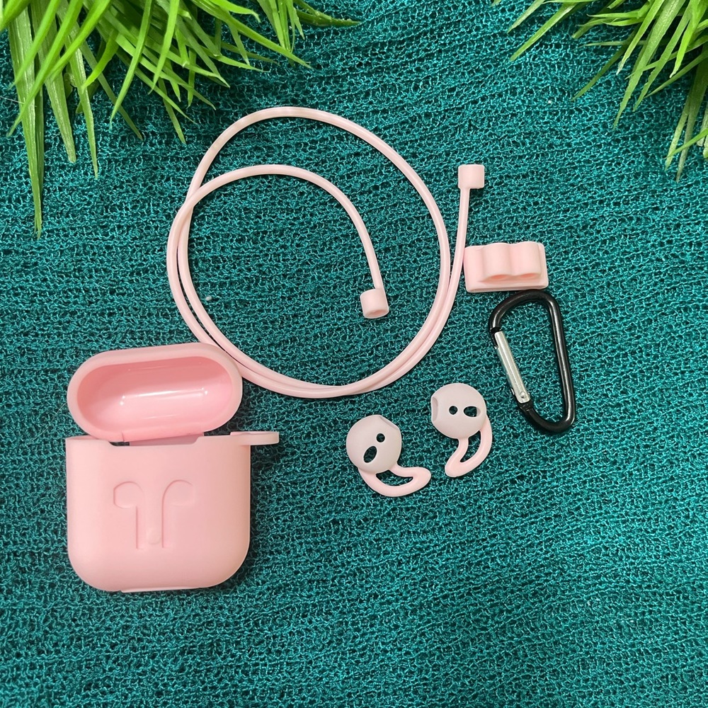 Pink Bundle of AirPod Charging Case with Accessories
